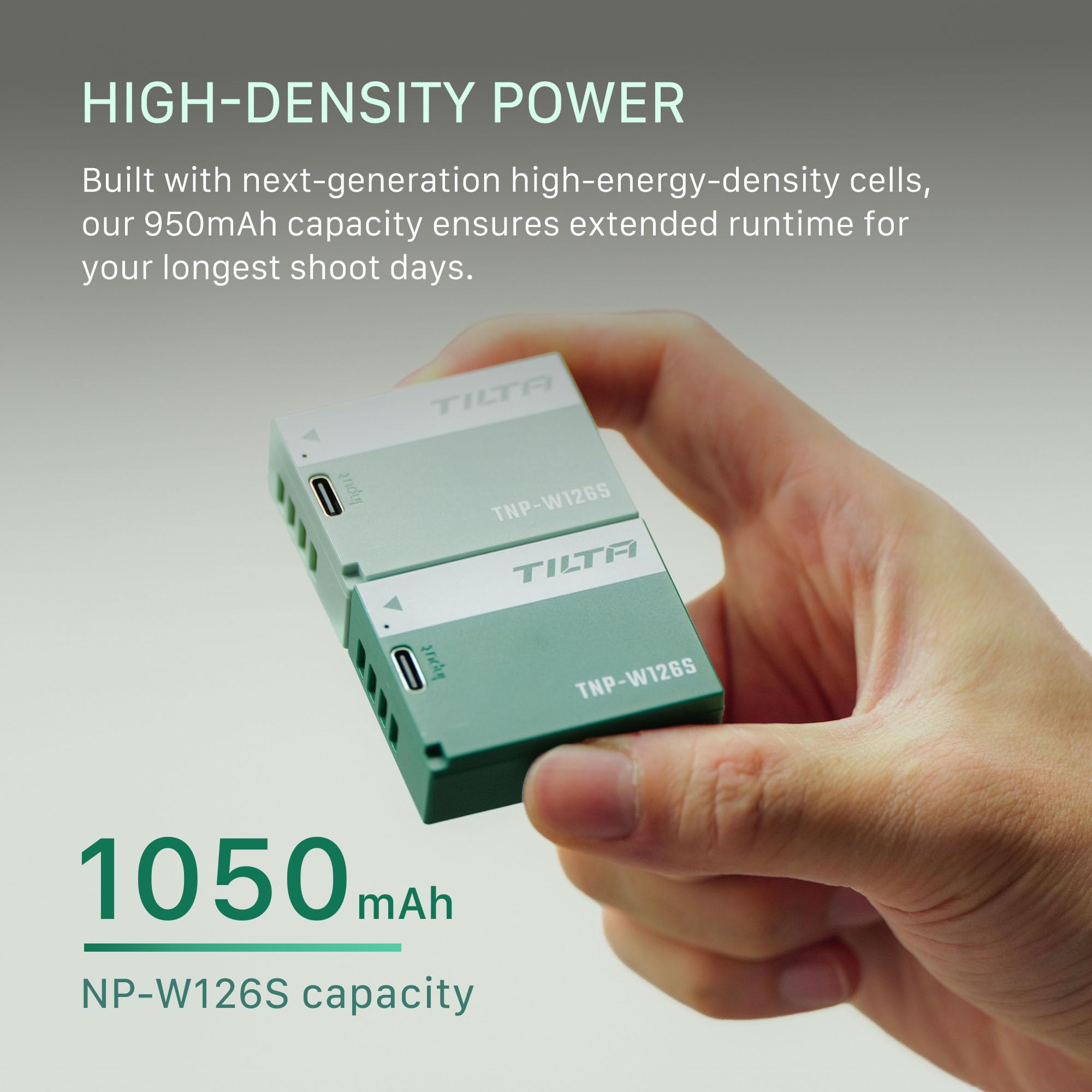 Tilta Confezione da 2 batterie NP-W126S con doppio caricatore rapido compatibile con Fujifilm X100VI, X100V, XM5, X-E5, X-E4, X-S10, X-T30, X-T30II, X-T3, X-Pro3, X100F, X-A7 TBC-W126S-A-FG