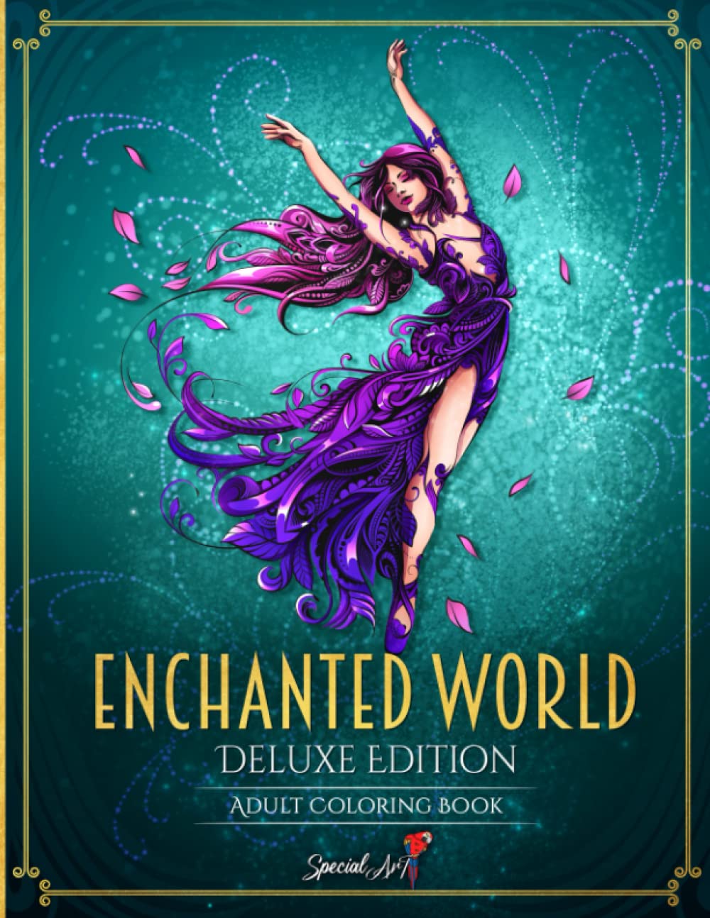 Enchanted World: An Adult Coloring Book with more than 70 Beautiful and Unique Coloring Pages from a Magical Kingdom