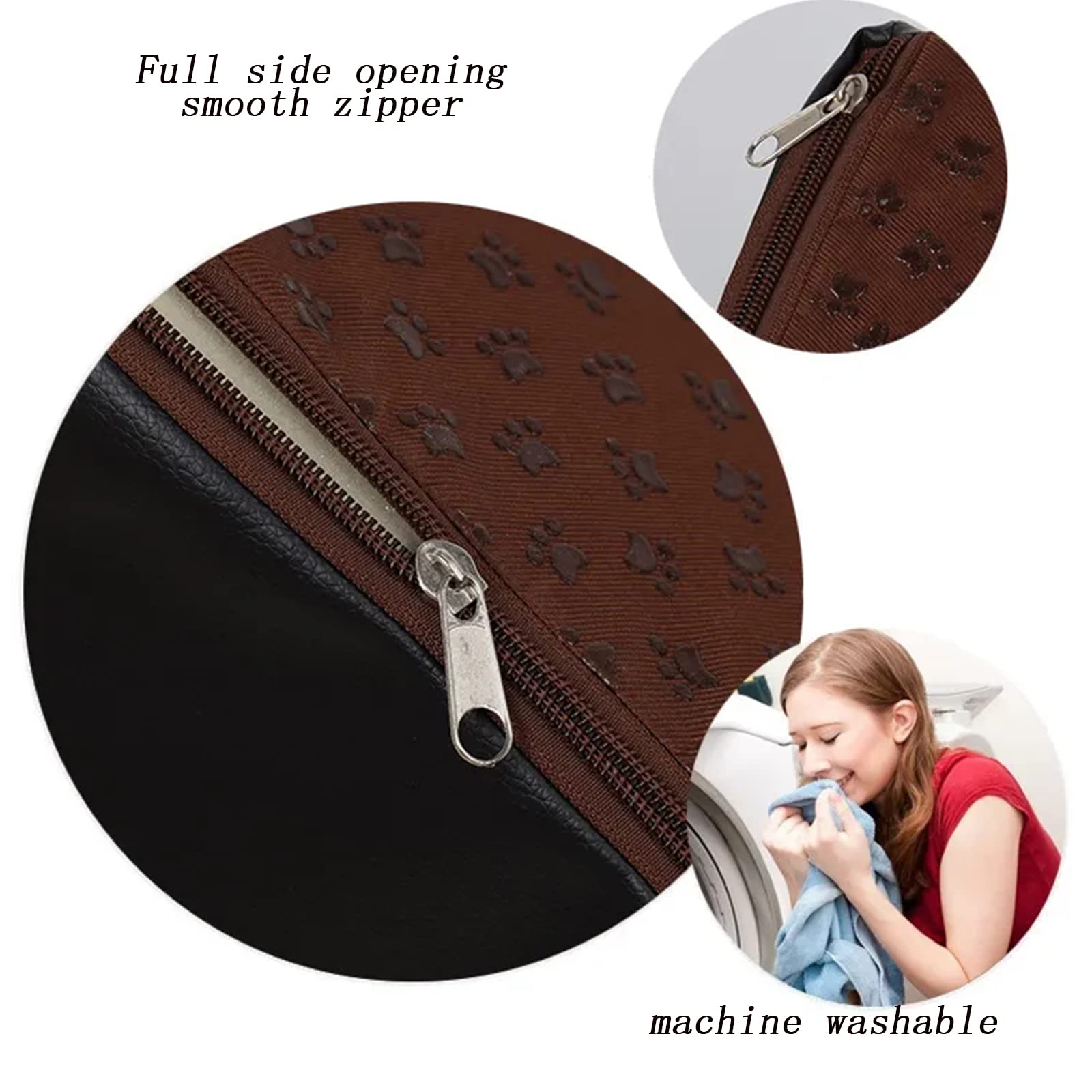 Escaleras para Mascotas para Perros y Gatos, rampa para Cama para Perros, Escalera para Perros de Esponja Suave, Funda Lavable extraíble, Ideal para Perros pequeños heridos Mayores (2 Layers Blue)