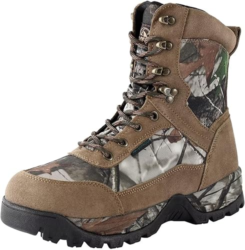 Men's Lightweight Hunting Boots Camo Hunting-Boot Waterproof Hiking Boots, Insulated Anti Slip Breathable Boots Outdoor Hunting Shoes