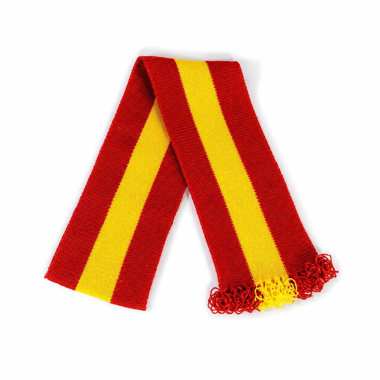 TVK Muffler for Thalapathy Fans, Red and Yellow Striped Scarf with Fringes for Rallies and Campaigns-picture-40