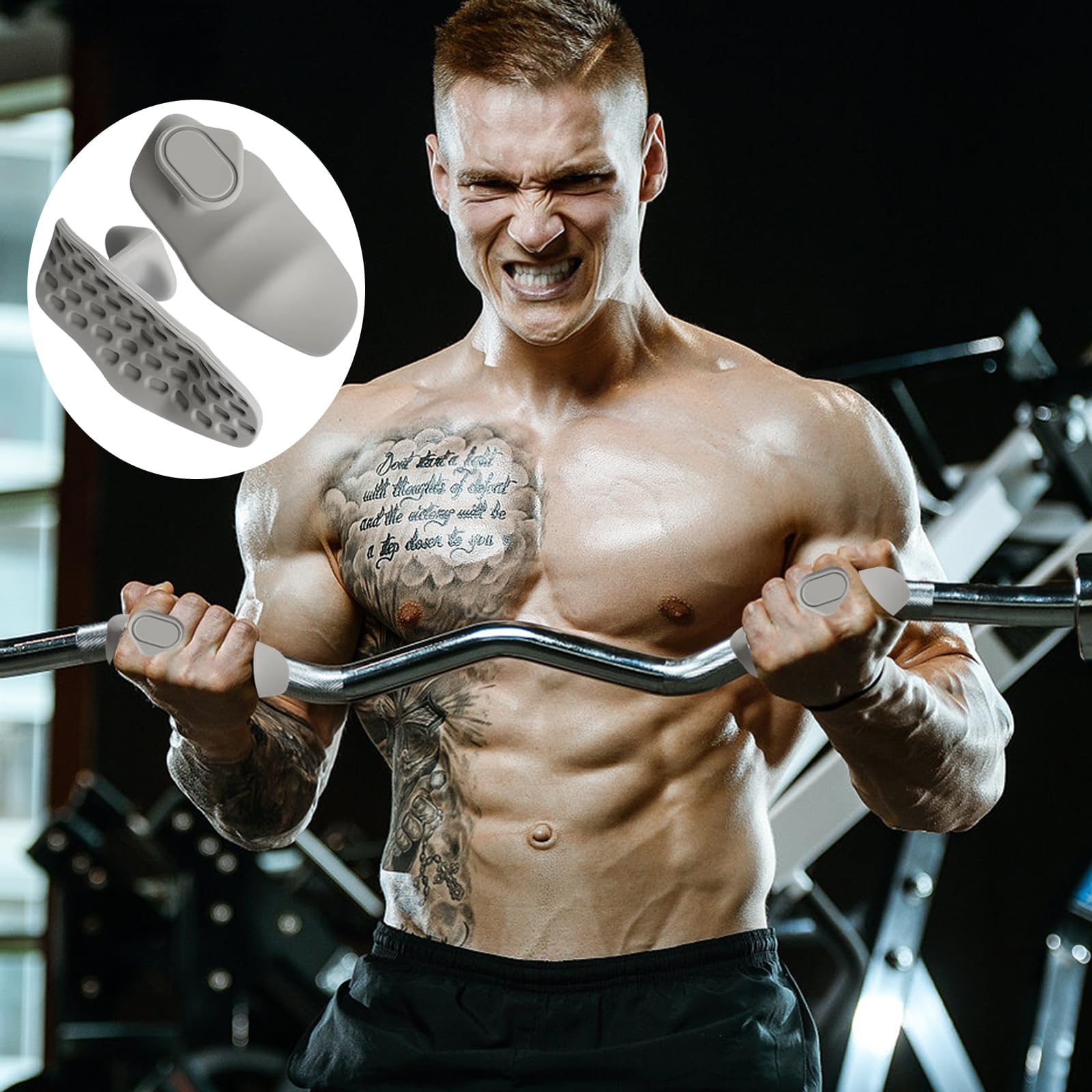 Poignées Antidérapantes En Silicone Avec Boîte De Rangement, Poignées De Gym Pour Entraînement Et Exercice, Haltérophilie, Haltère, Soulevé De Terre