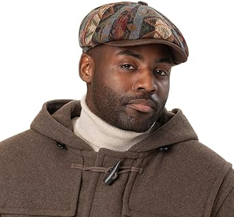 Casquette Stetson Hatteras En Laine Vierge - Doublure Coton - Visière - Taille Oversize - Hiver Automne