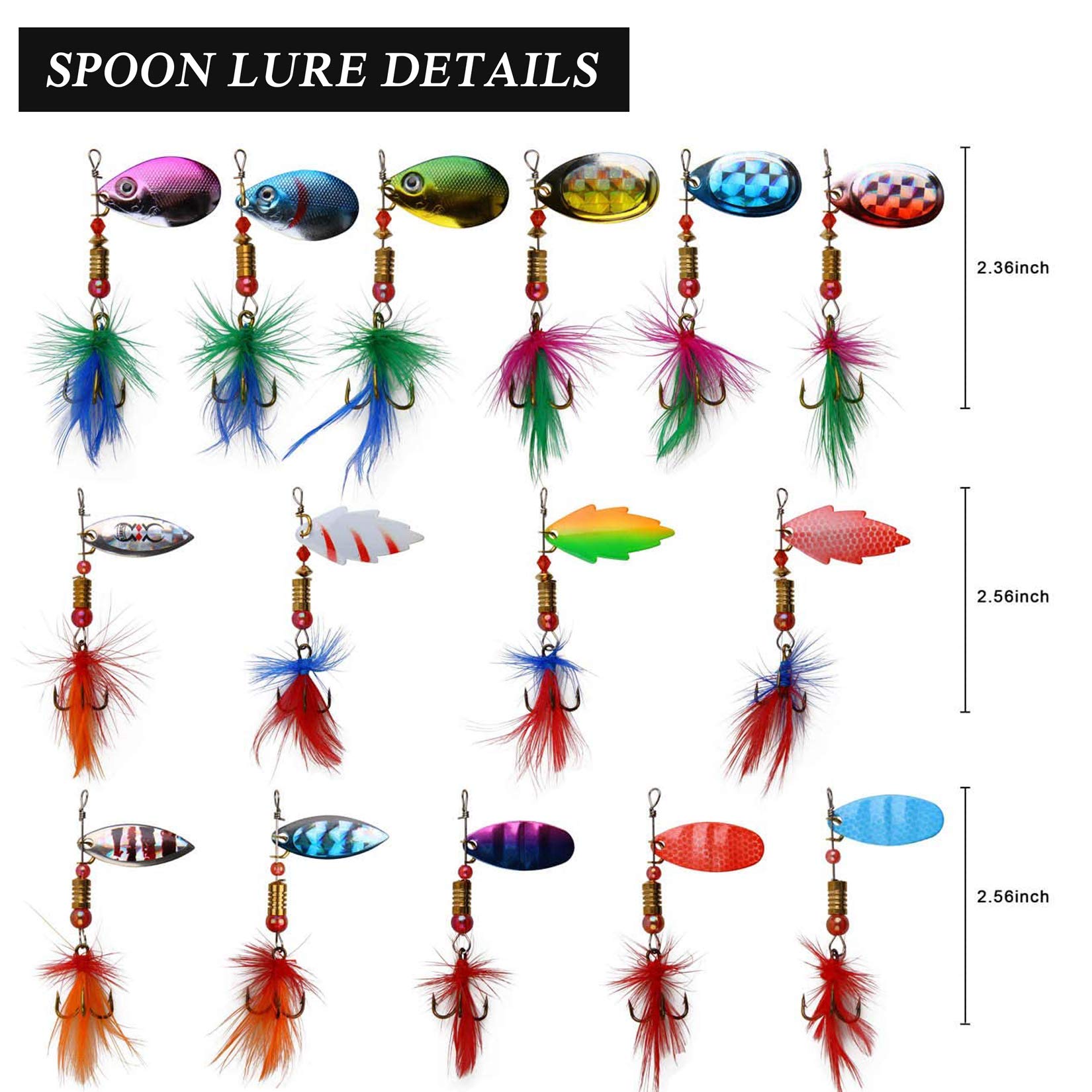 Lot De 3 Leurres Spinner Pour Perche - Avec Paillettes Et Hélice Métallique 3D - Pour Rivière, Lac - 9g/14g/17g - 4