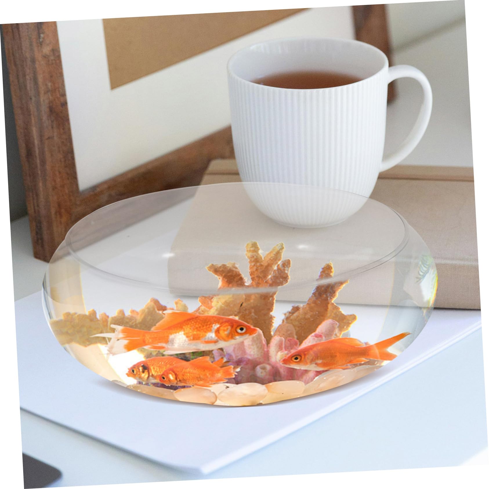Glasfischglas Dekorativ Transparent Geschenkideen Garten Hochzeit