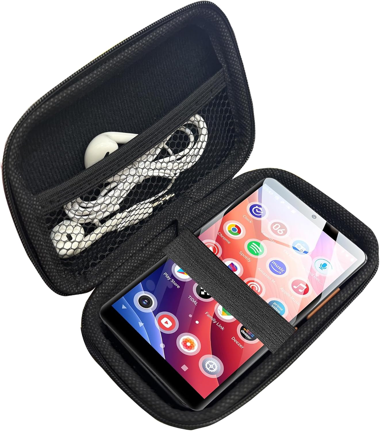 Compatible with Oilsky MP3 Player Case, Lamshaw Durable EVA Carrying Case, Shockproof & Lightweight Protective Cover Compatible for Oilsky M502 5.5" MP3 Player (Black, for M502 5.5" MP3)