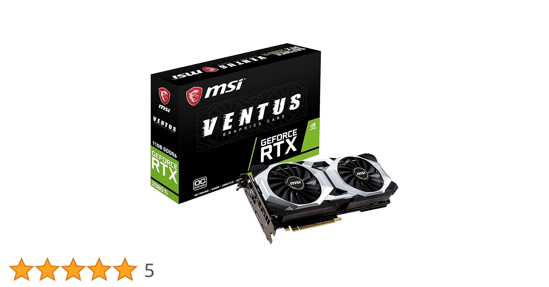Amazon | MSI GeForce RTX 2080 Ti VENTUS 11G OC グラフィック