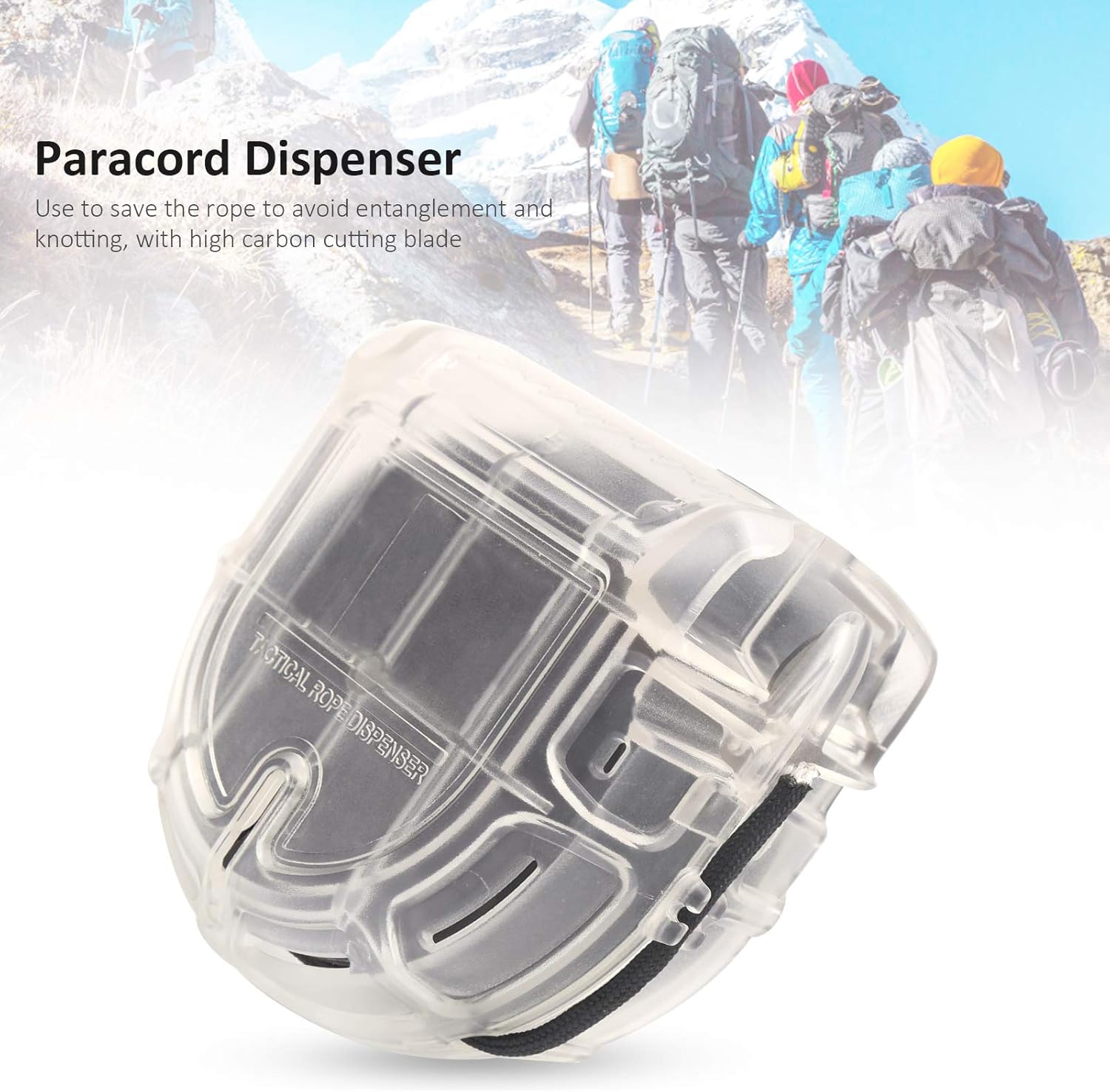 Alomejor Rope Dispenser Outdoor Paracord Fast Dispenser with Belt Clip for Outdoor Survival Hunting Camping Hiking Gear 5 71yfREOMUML. AC SL1500