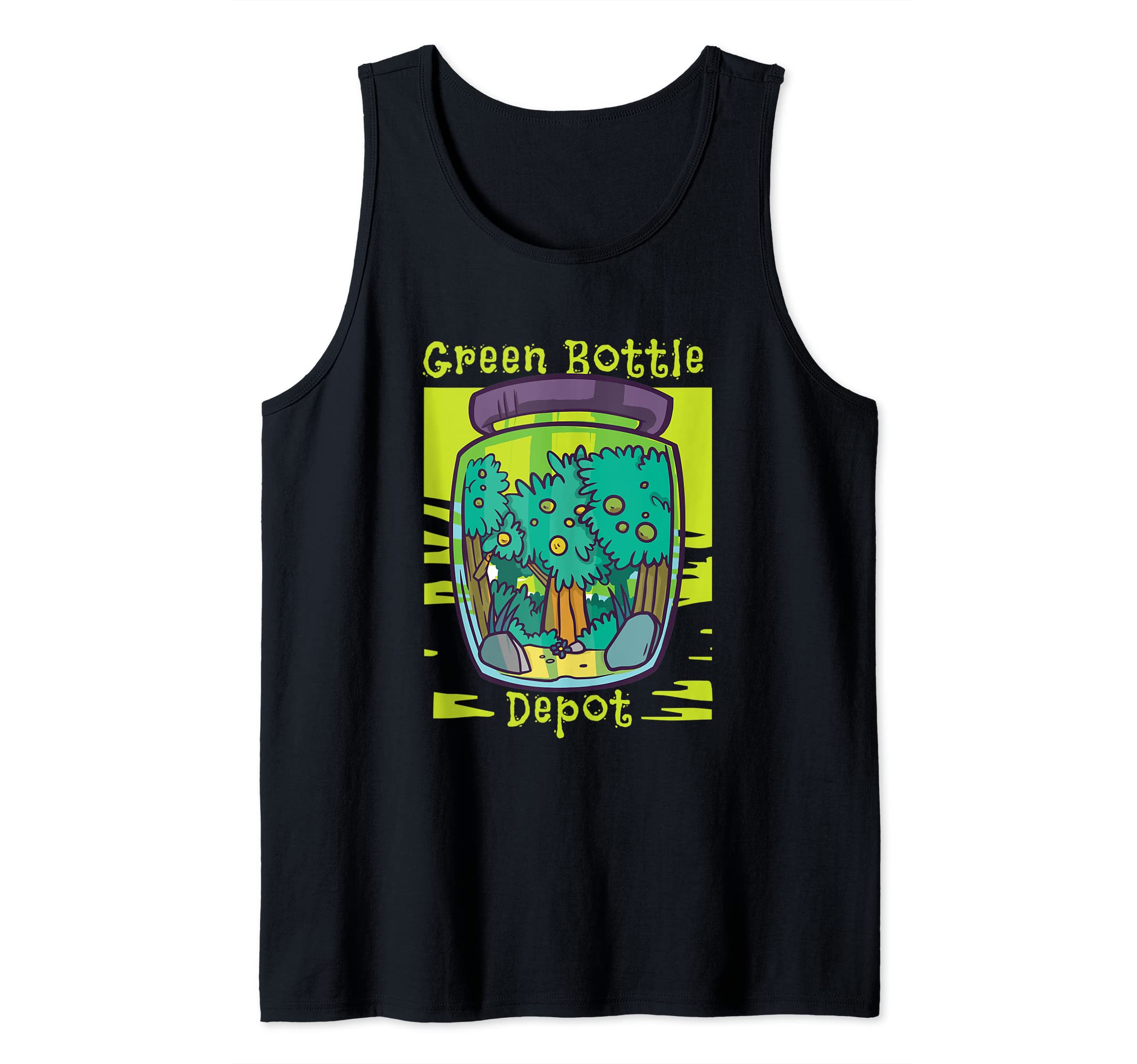 Green Bottle Depot Natural Nature Environment Tank Top