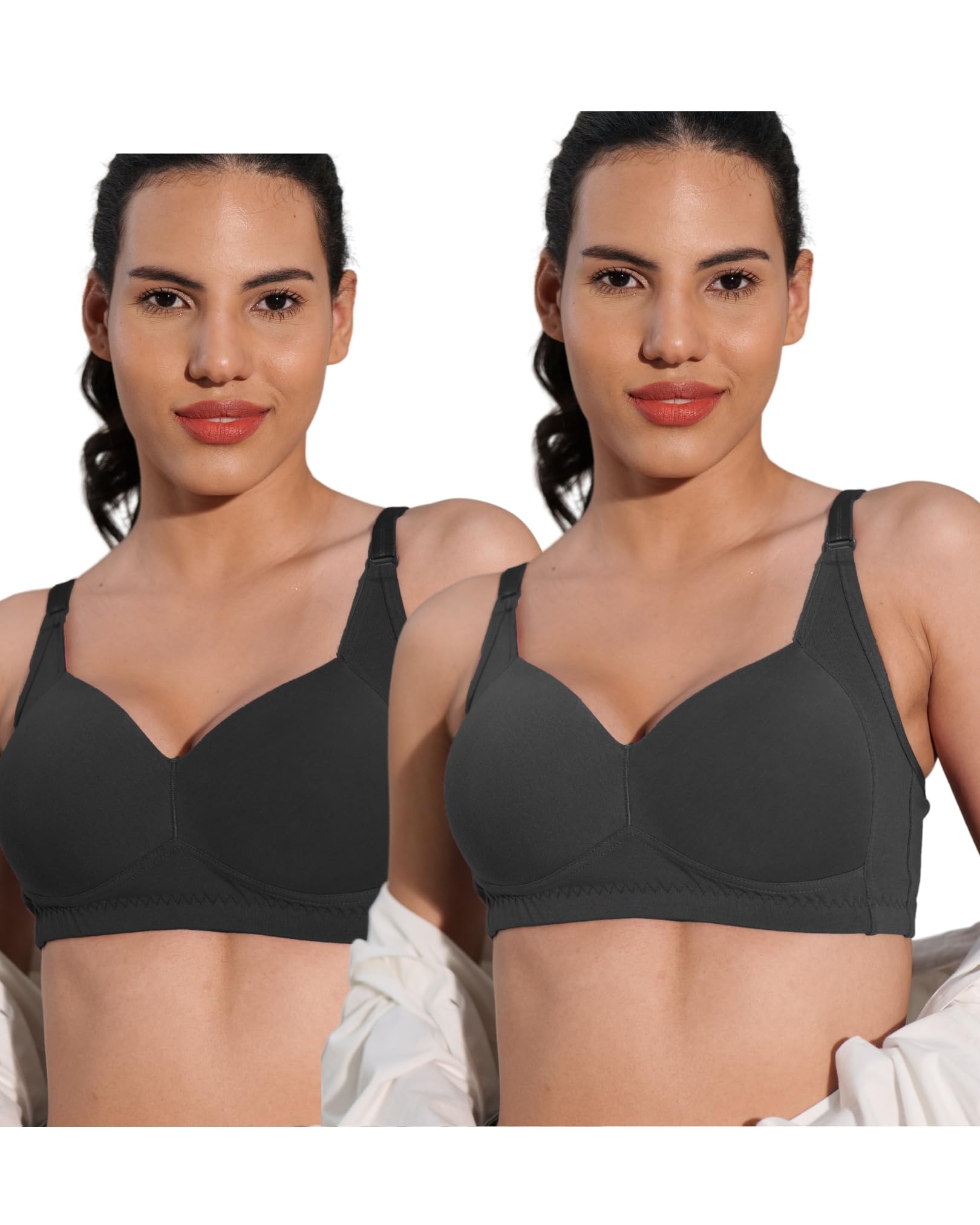 Women's Everyday Wear Wire Free Padded Bra SF-29| Sweat Absorbent, Soft Cotton Lycra Fabric for Ultimate Comfort