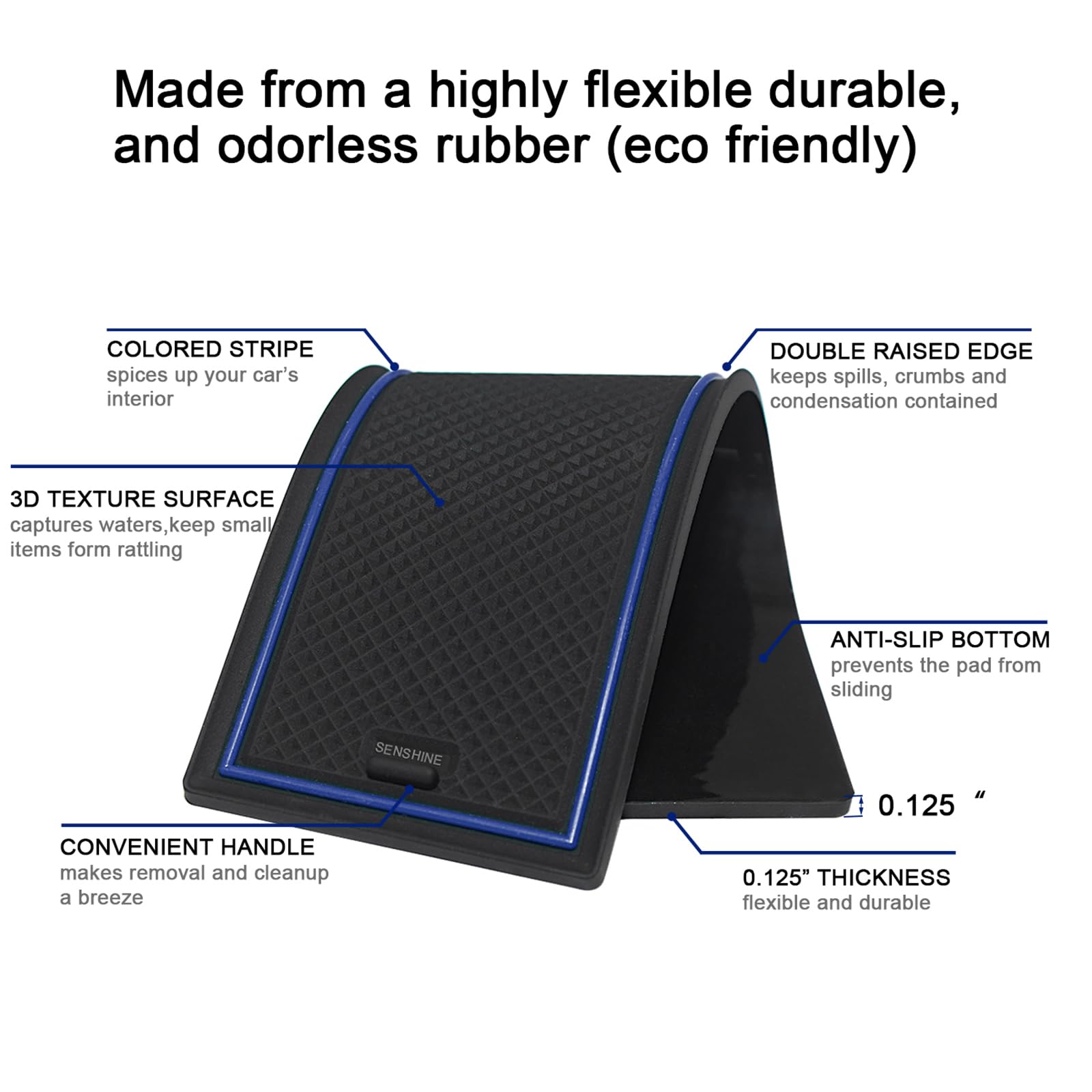 Auovo for Dodge Charger Accessories 2015-2023 Anti Dust Mats Decor Trim 2 in 1