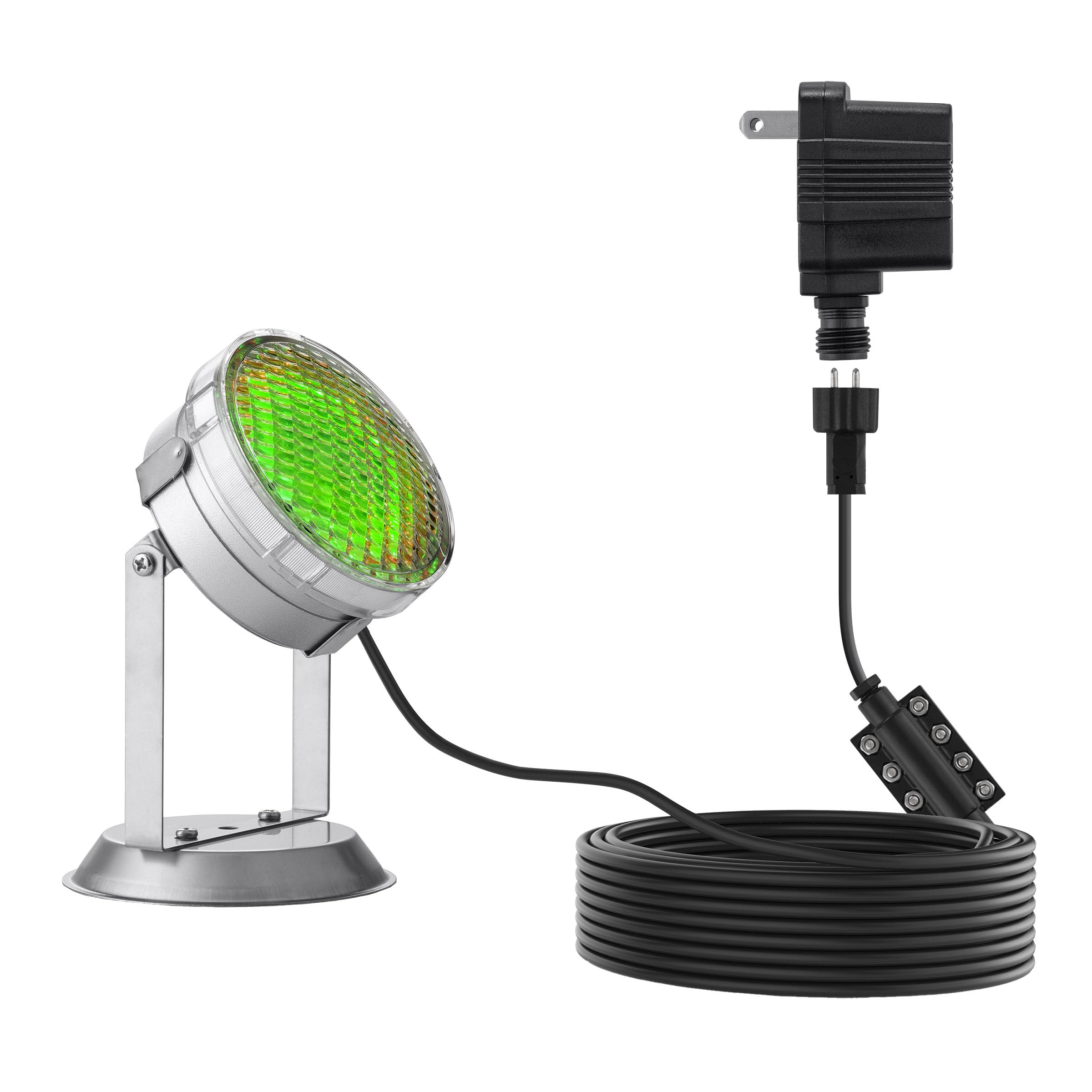 Alpine Corporation Outdoor 72 Count Super Bright LED Lights with Transformer and Inline Controller
