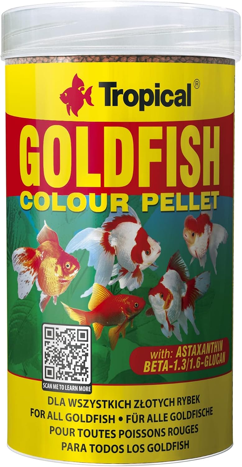 Tropical Goldfish Colour Pellet Size Size Small 250ml 90gr
