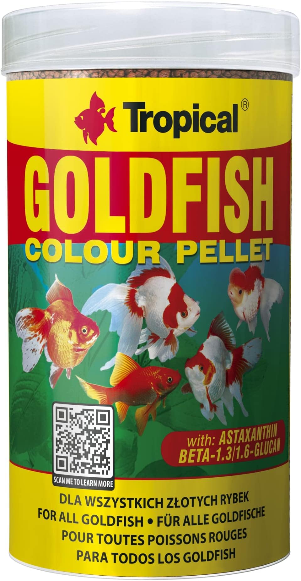 TROPICAL GOLDFISH COLOUR PELLET 250ML/90G