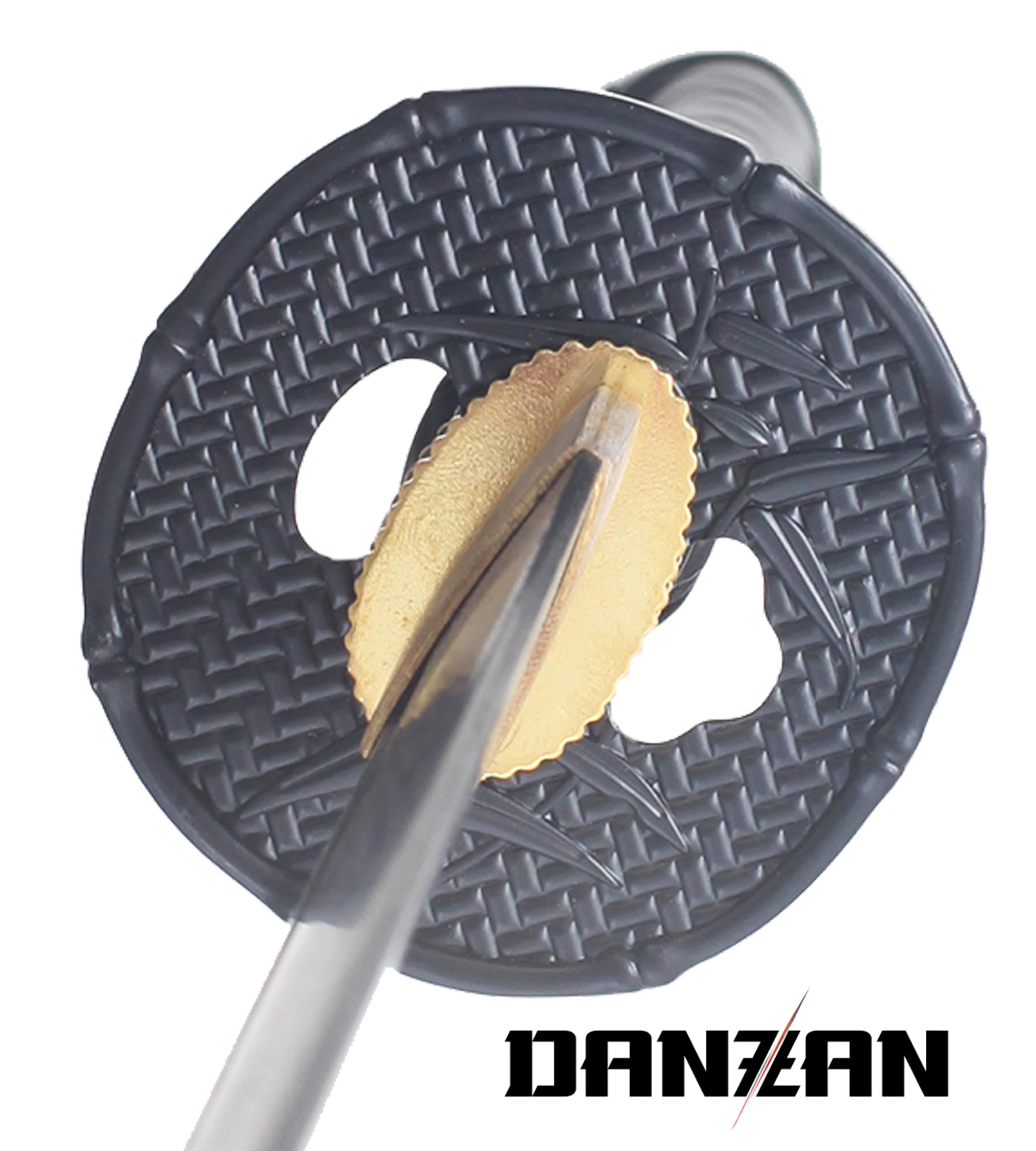 Danzan Katana Bambou Lame en Bois Wenge Noir - Sabre Katana Japonais Epee - Lame Bois Wenge Noire