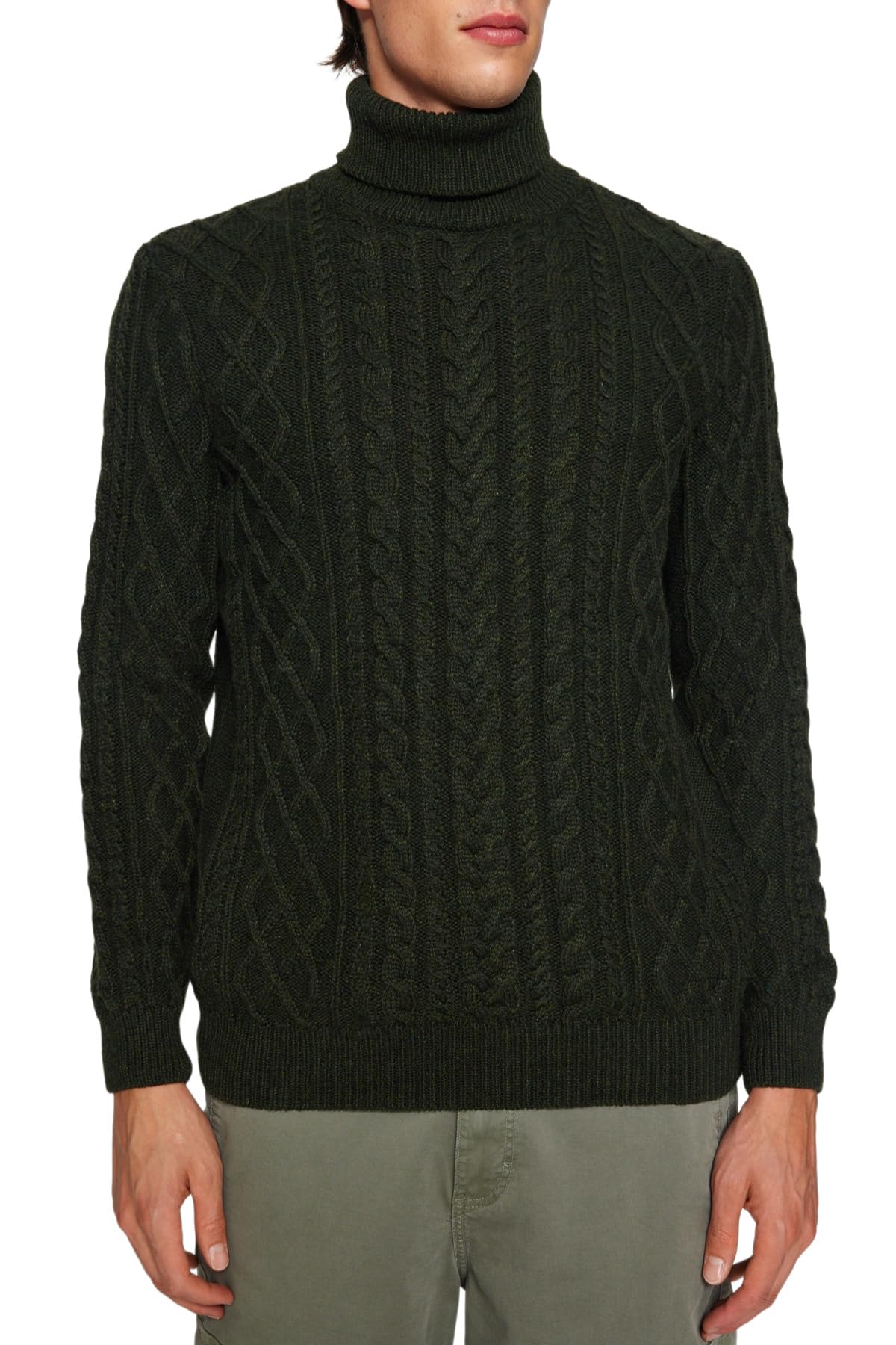 Trendyol Uomini Treccia Maniche Lunghe Slim Maglioni Felpa Uomo