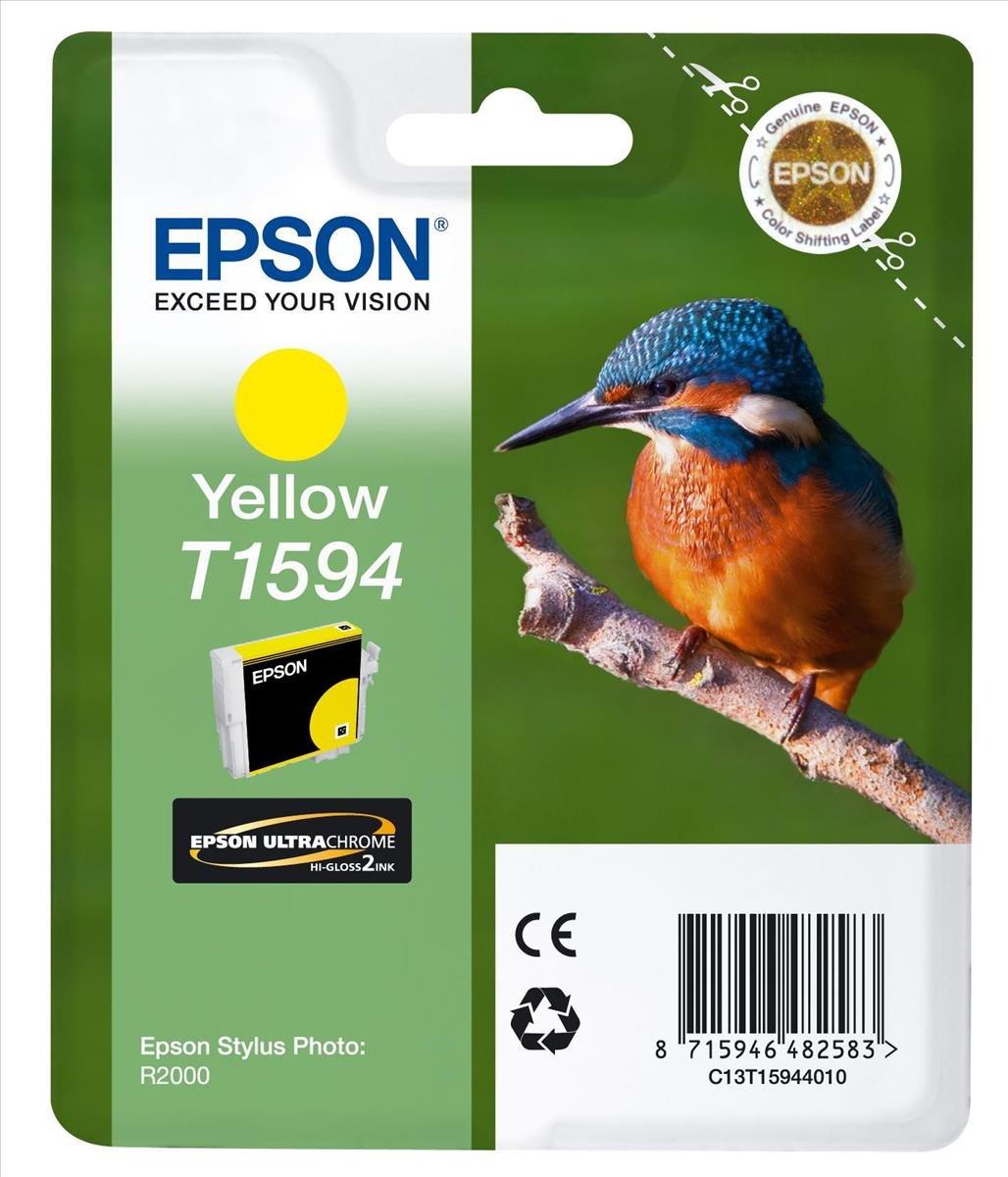 Epson Yellow C13t15944010/T1594 Ink Cartridge 17Ml For Stylus Ph