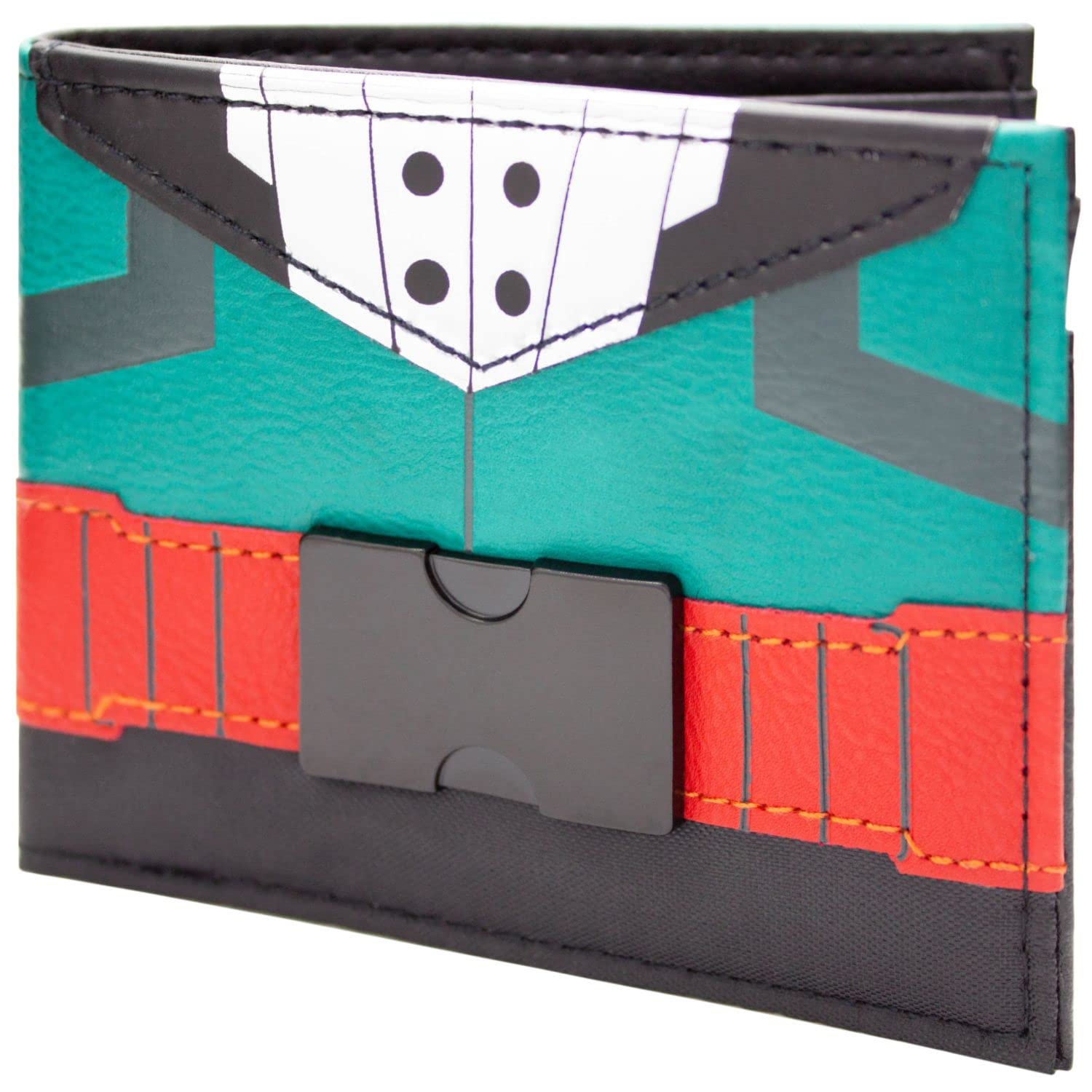 Kingdom Hearts Characters Metal Badge Emblem Wallet Bi-Fold ID & Card Holder, Blue - View #2