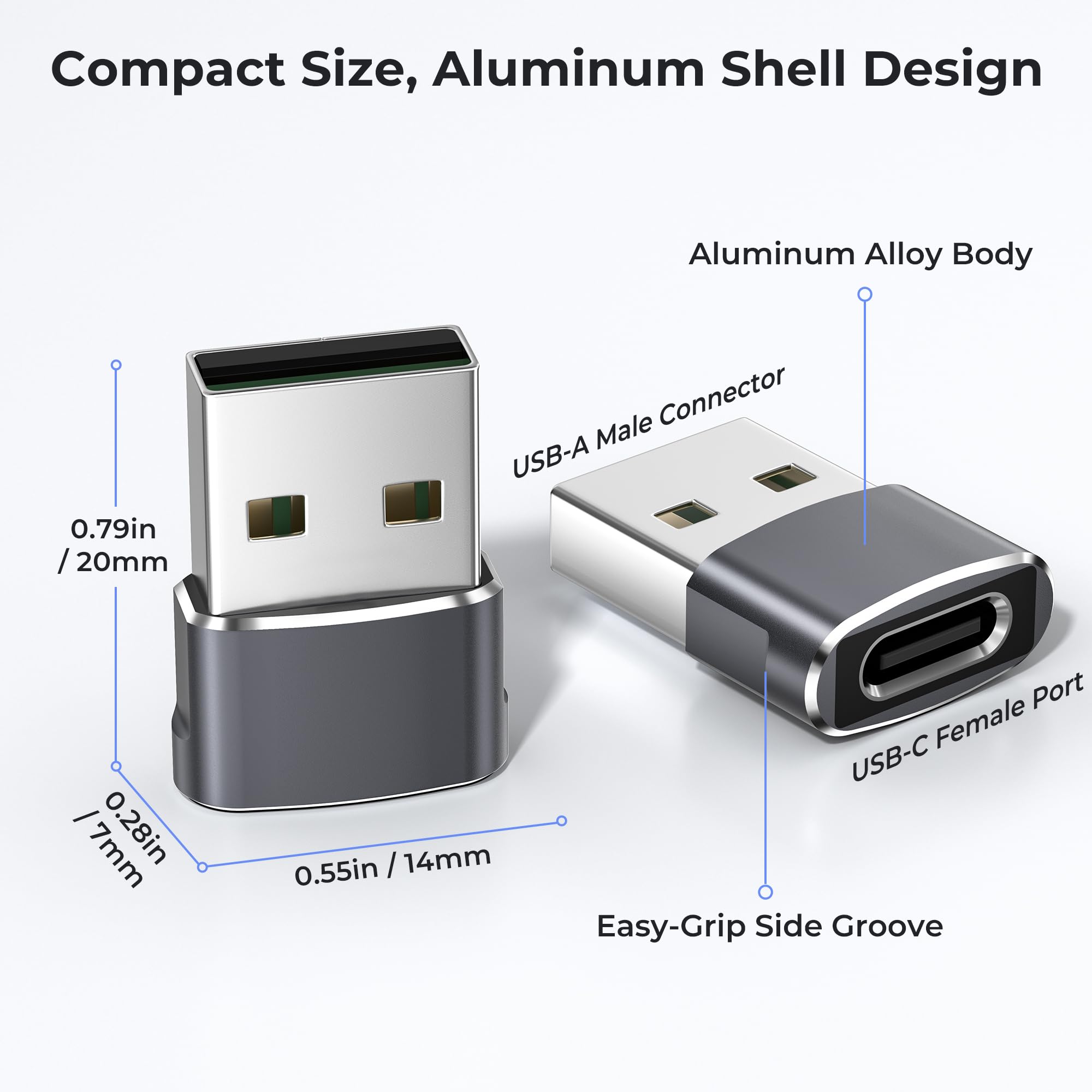 USB-C to USB-A Adapter - Charge & Sync Your Devices -5 USB-C to USB-A Adapter - Charge & Sync Your Devices -5