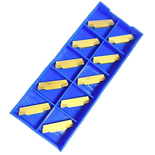 10 piezas de insertos de carburo MGMN200, cuchilla de torneado interna indexable apta para MGEHR/MGIVR ranurado portaherramientas de corte