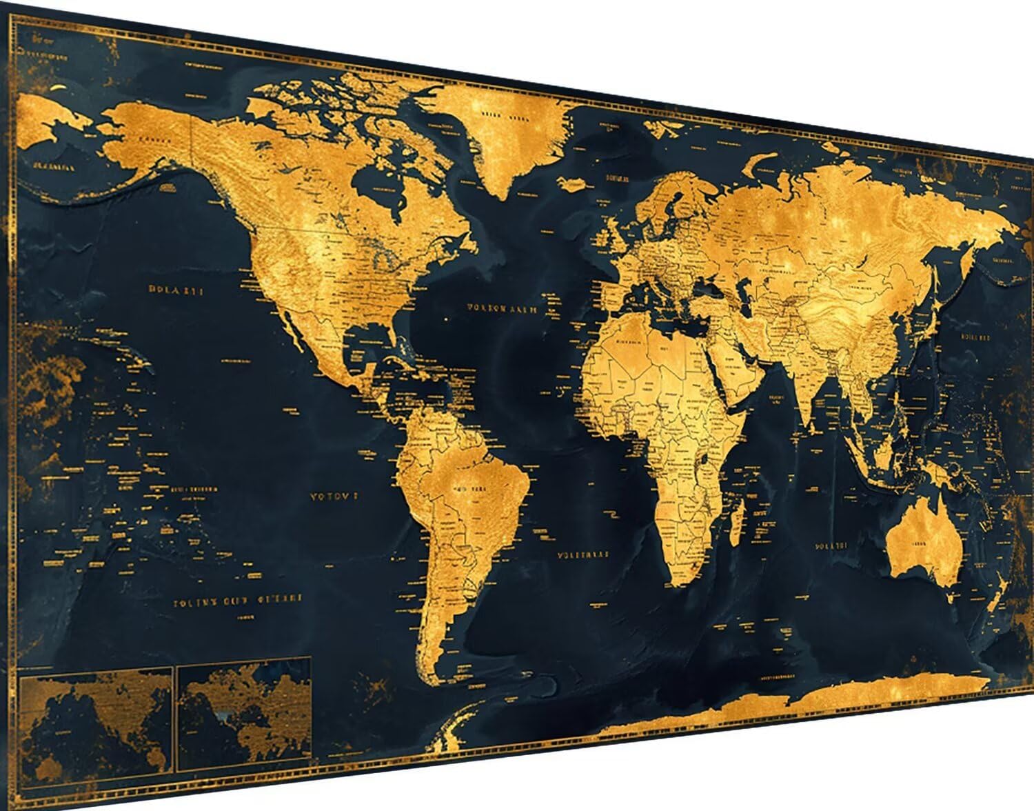 DIY 5D diamentowy obraz, mapa, zestawy artystyczne dla dorosłych, duża diamentowa mapa świata 60 x 120 cm, zestawy do malowania diamentowego, kwadratowe wiertło, klejnot, kryształ, sztuka, haft,