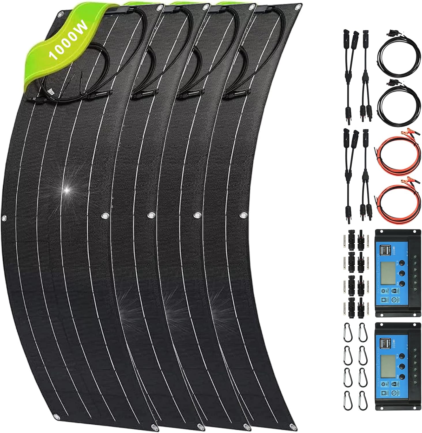 1000 Watt Solar Panel Kit, with Charge Controller(40A