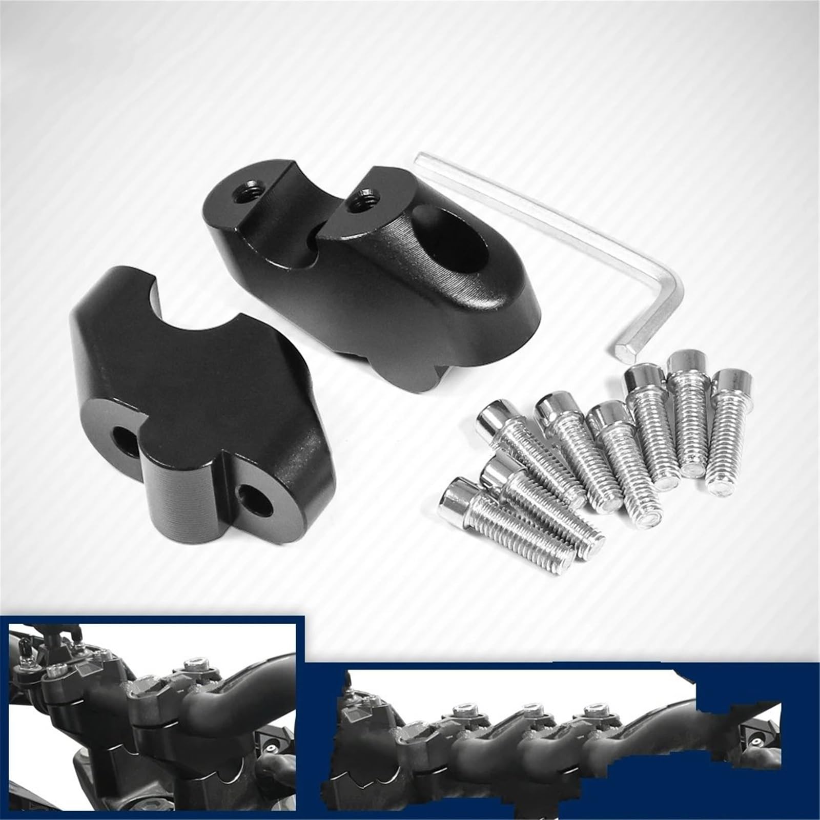 Alza Manillar Ajustable Compatible Con Para Z400 2018 2019 2020 2021 2022 2023 Elevador De Manillar De Motocicleta Adaptador Extensible De Abrazadera De Barra De Mango De Arrastre