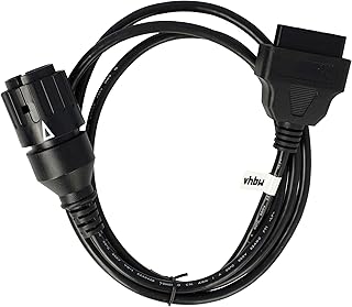 vhbw OBD2 Adapter 10 Pin to OBD2 16 Pin Compatible with BMW R 1150 RT R22 Motorcycle - 150 cm