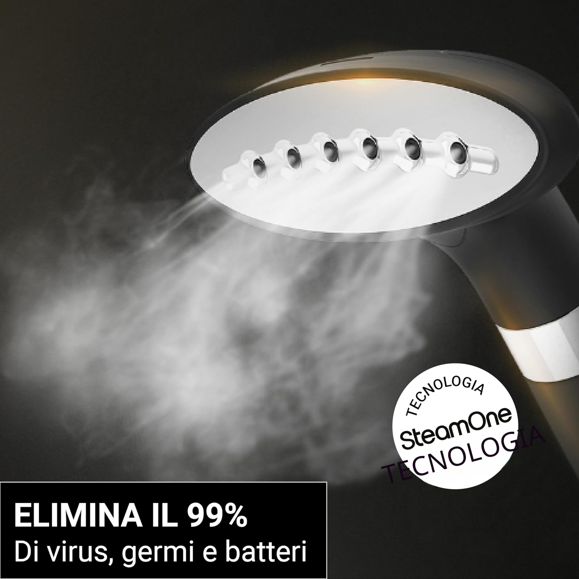 STEAMONE - Ferro da stiro a vapore verticale - Potente vaporiera da 2000 W - Qualità professionale - Ferro da stiro - Ampio serbatoio da 3,5 l - Cavo da 2,5 m - T2000B