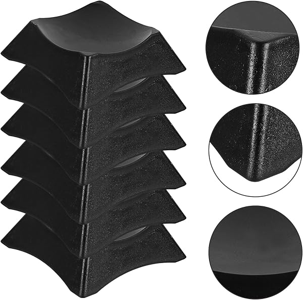 ORFOFE Soportes para Balones Deportivos 10 Piezas Negro, Base Multifuncional para Exhibición de Balones de Baloncesto, Fútbol y Rugby, Soporte Estable y Práctico para Almacenamiento - 3