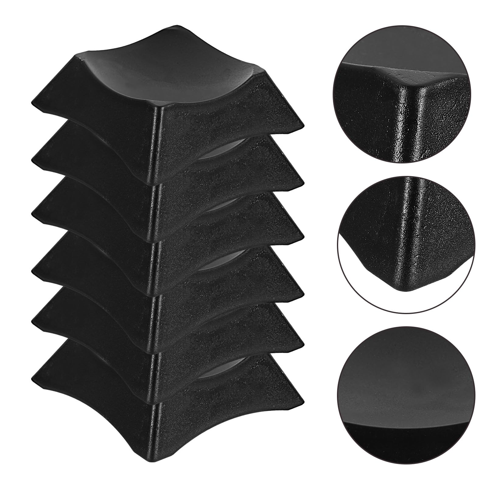 ORFOFE Soportes para Balones Deportivos 10 Piezas Negro, Base Multifuncional Exhibición Baloncesto Fútbol Rugby