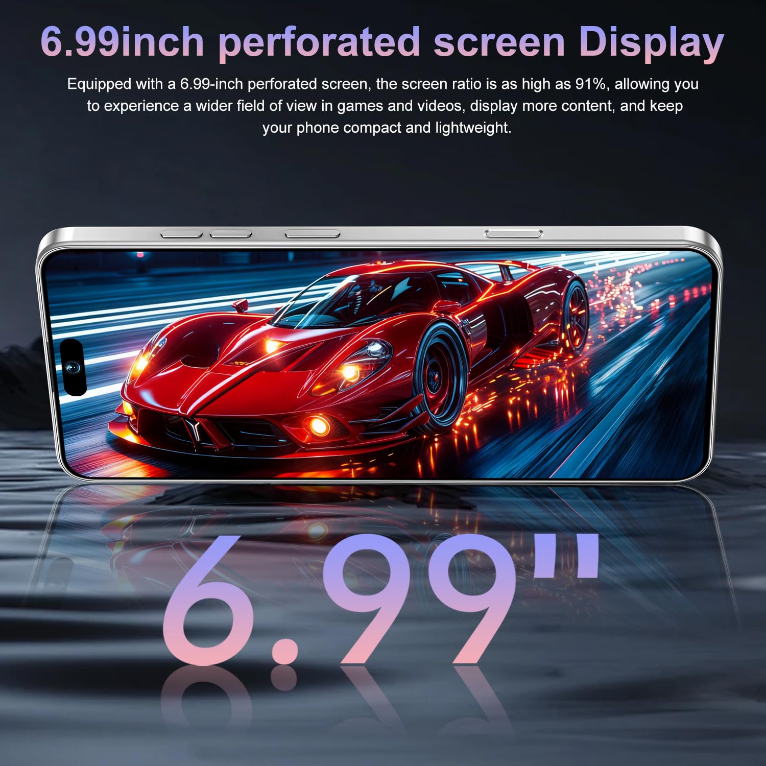 17PROMA X Smartphone: Snapdragon 8 Gen 3, 12GB RAM + 512GB Storage, 7000mAh Battery, 6.99-inch Display, 68MP+108MP Camera, Android 15, 5G, Dual SIM - Superior OS Outperforms Competitors (Pink)