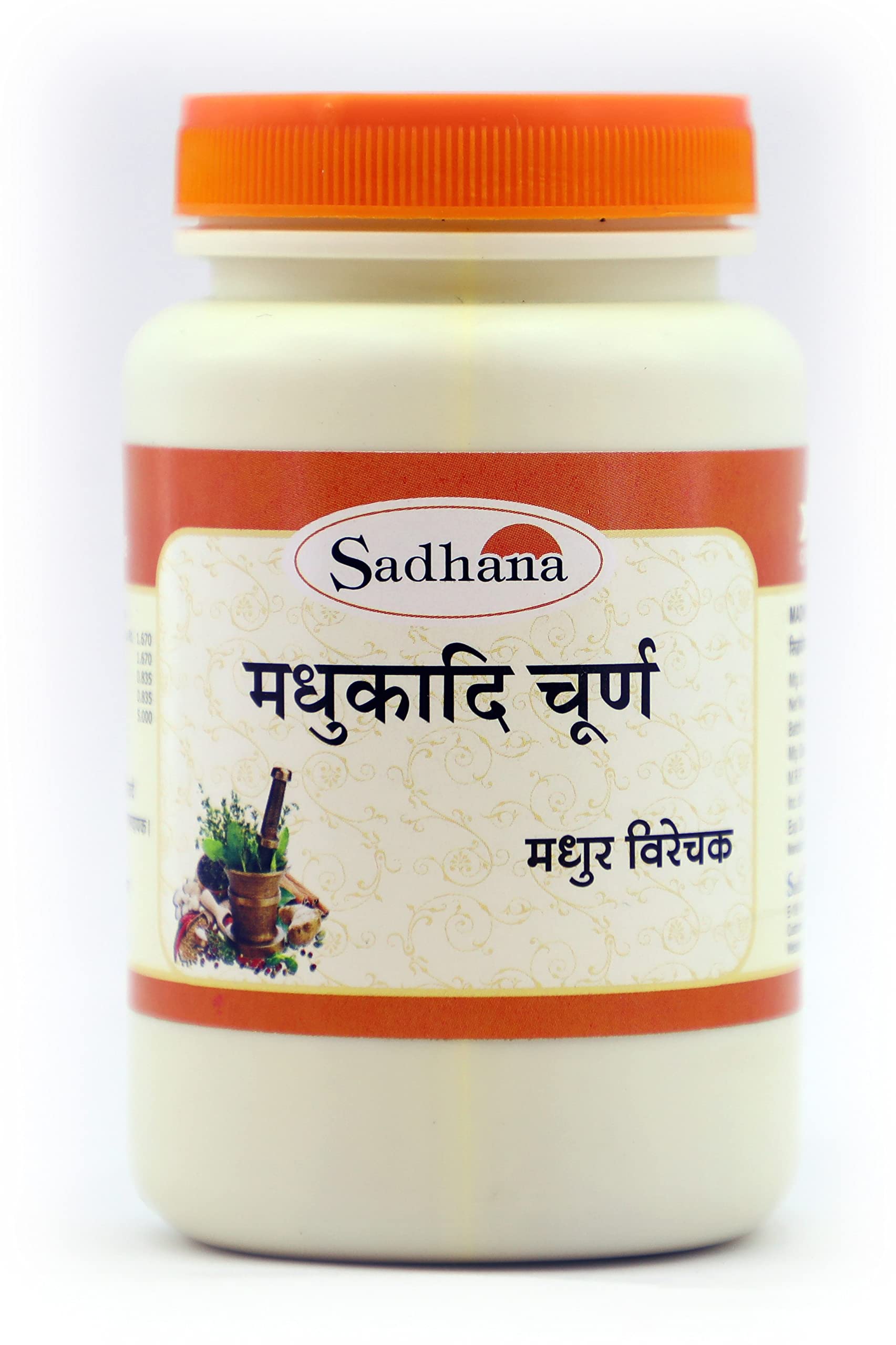 Sadhana Ayurvedics Madhukadi Churna-100 Gram | For Constipation, Stomach disorder, Acidity | Flatulence, Gastric problem, Piles | Fast Relieve In Bleeding, Burning & Pain | (Pack of 4)