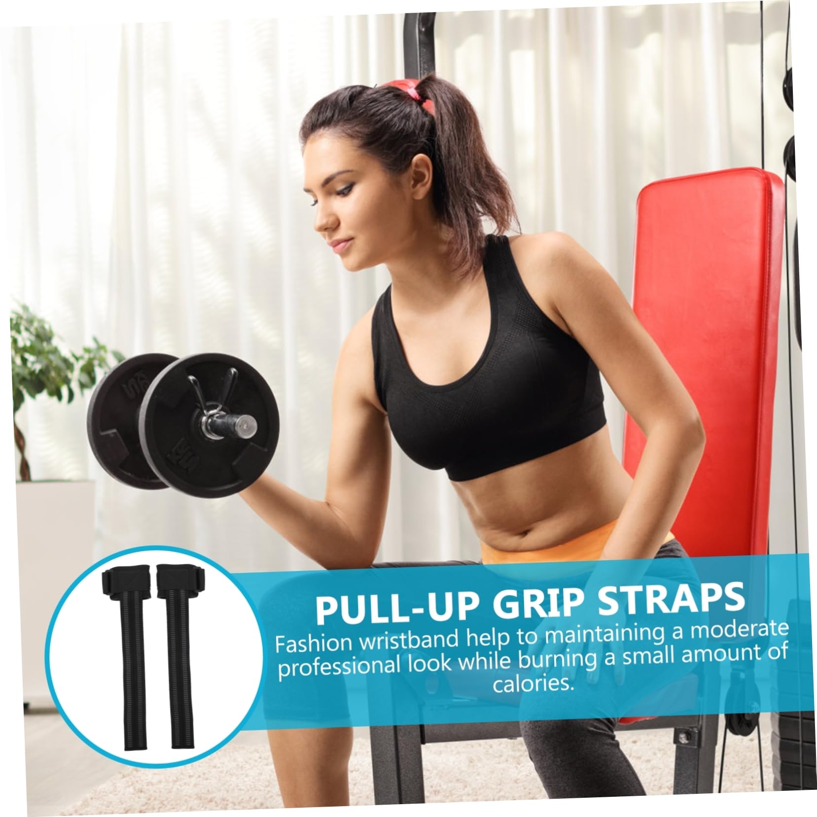 ibasenice 3 Paires Support de Poignet d'entraînement Tracer Ceintures Levage Tours Poignée de préhension Bracelet de Remise en Forme STOCHES DE LATIFIER Sangle de Fitness Nylon Noir