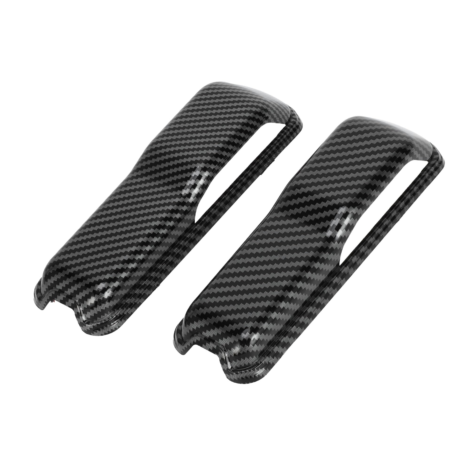 Copertura Trim Cerniera Cofano Motore per Jeep Wrangler JL JLU Sport Sahara Rubicon 2018-2022 ABS Nero Carbonio