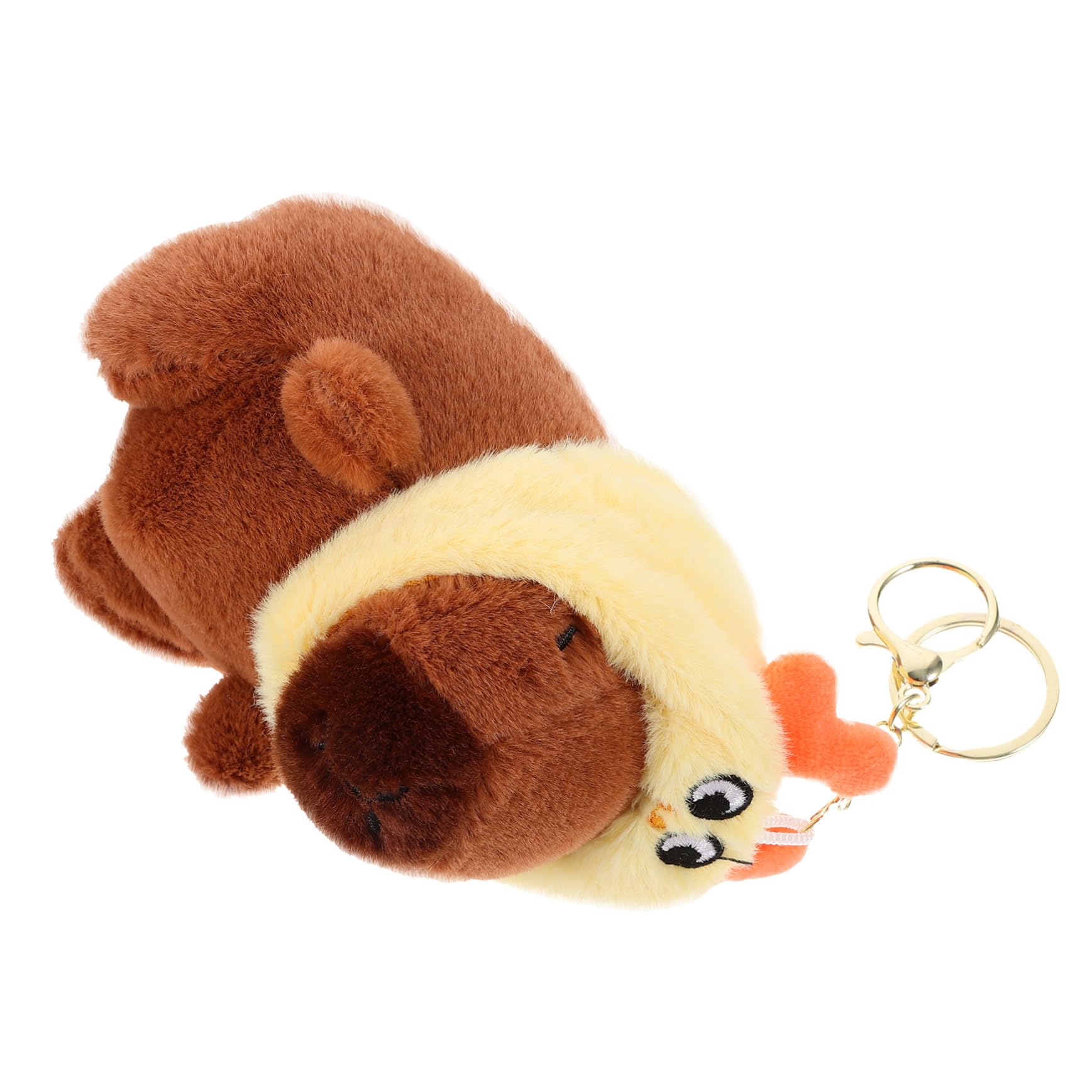 SUPVOX Cute Capybara Plush Keychain with Hat Adorable Animal Backpack Pendant and Purse Hanging Ornament Party Favor