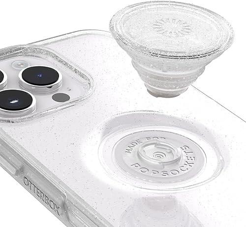 Miniatura 9 de OtterBox Funda para iPhone 14 Pro (solamente) Otter + Pop Symmetry Series - NEGRO, PopSockets PopGrip integrado, delgada, apta para bolsillo, bordes