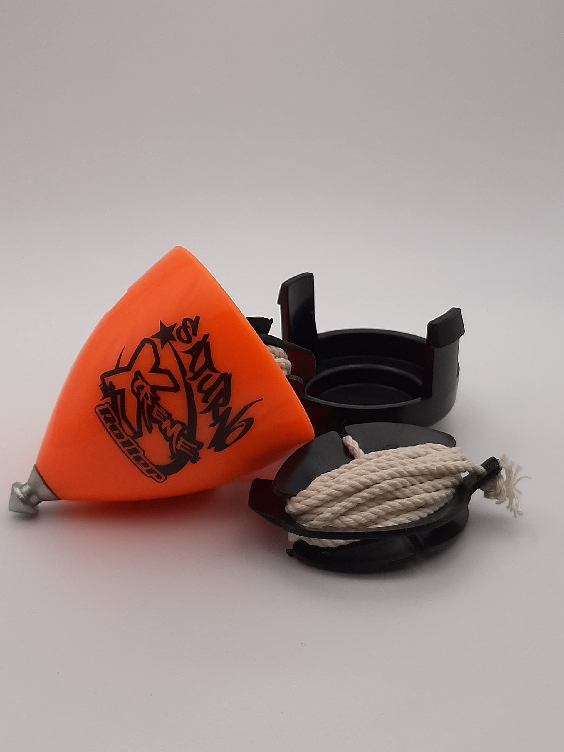 Trompos Space SXTRNJCUER Saturno Xt Roller Gerardo Montero y Javi De María Spinning Top, Orange, Mediano
