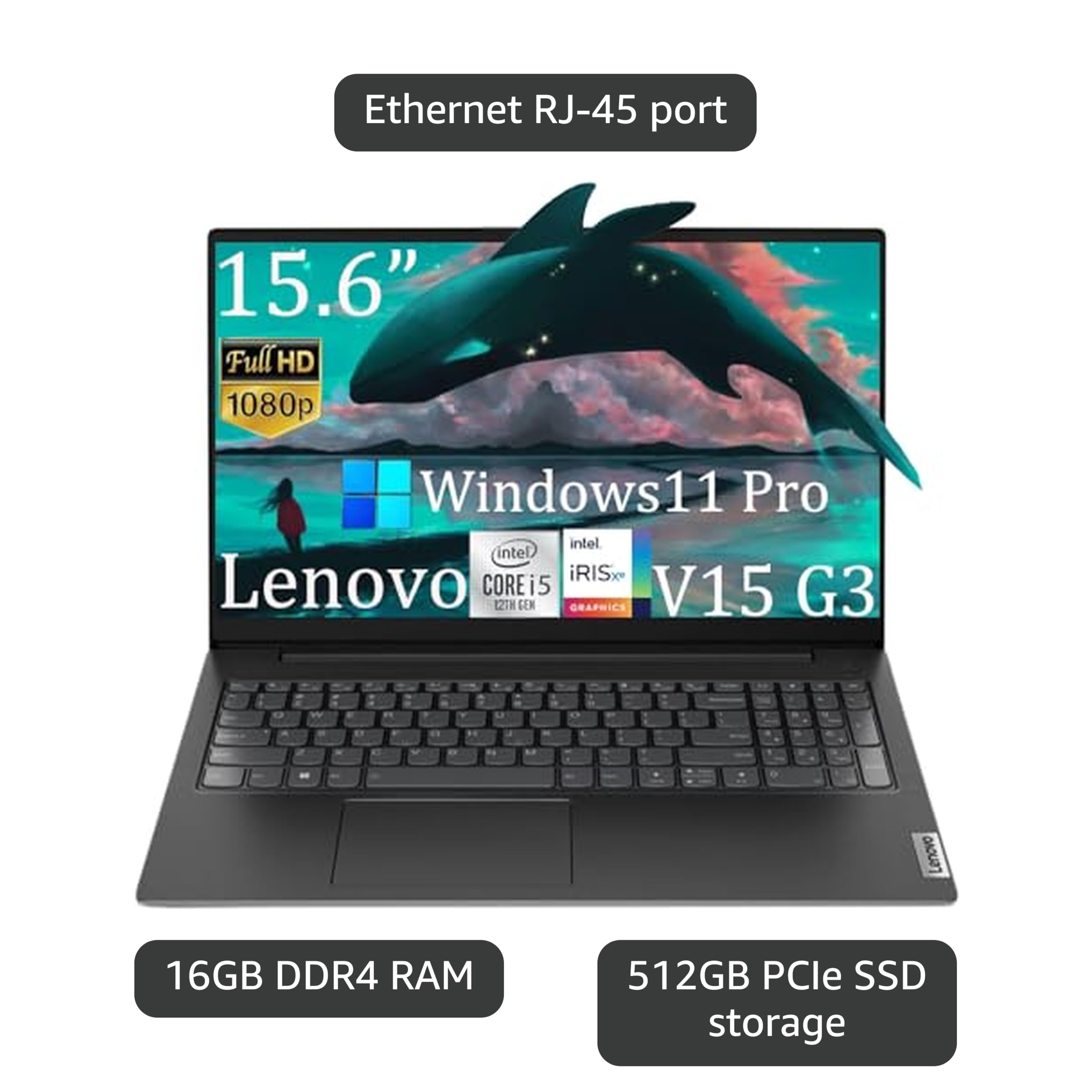Amazon.com: Lenovo V15 G3 IAP Business Laptop, 15.6″ FHD Anti