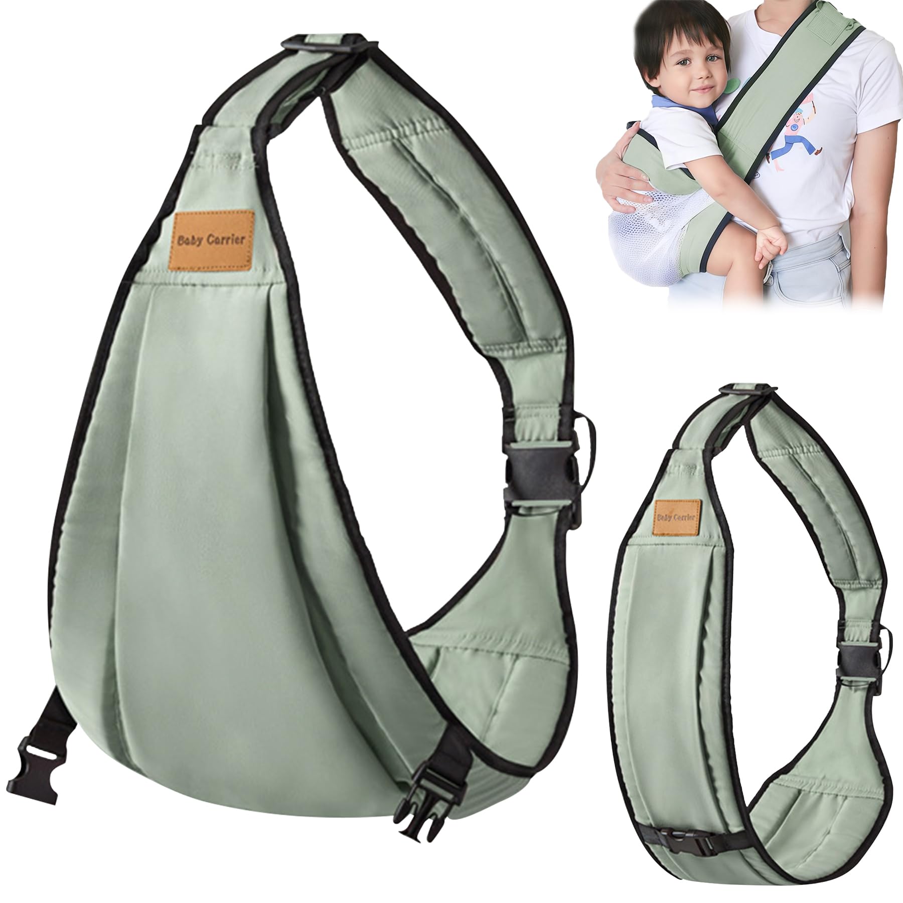 Babytragetuch,Kleinkind Trage Seitlich,Babytrage Seitlich,Verstellbare Schulter Babytrage