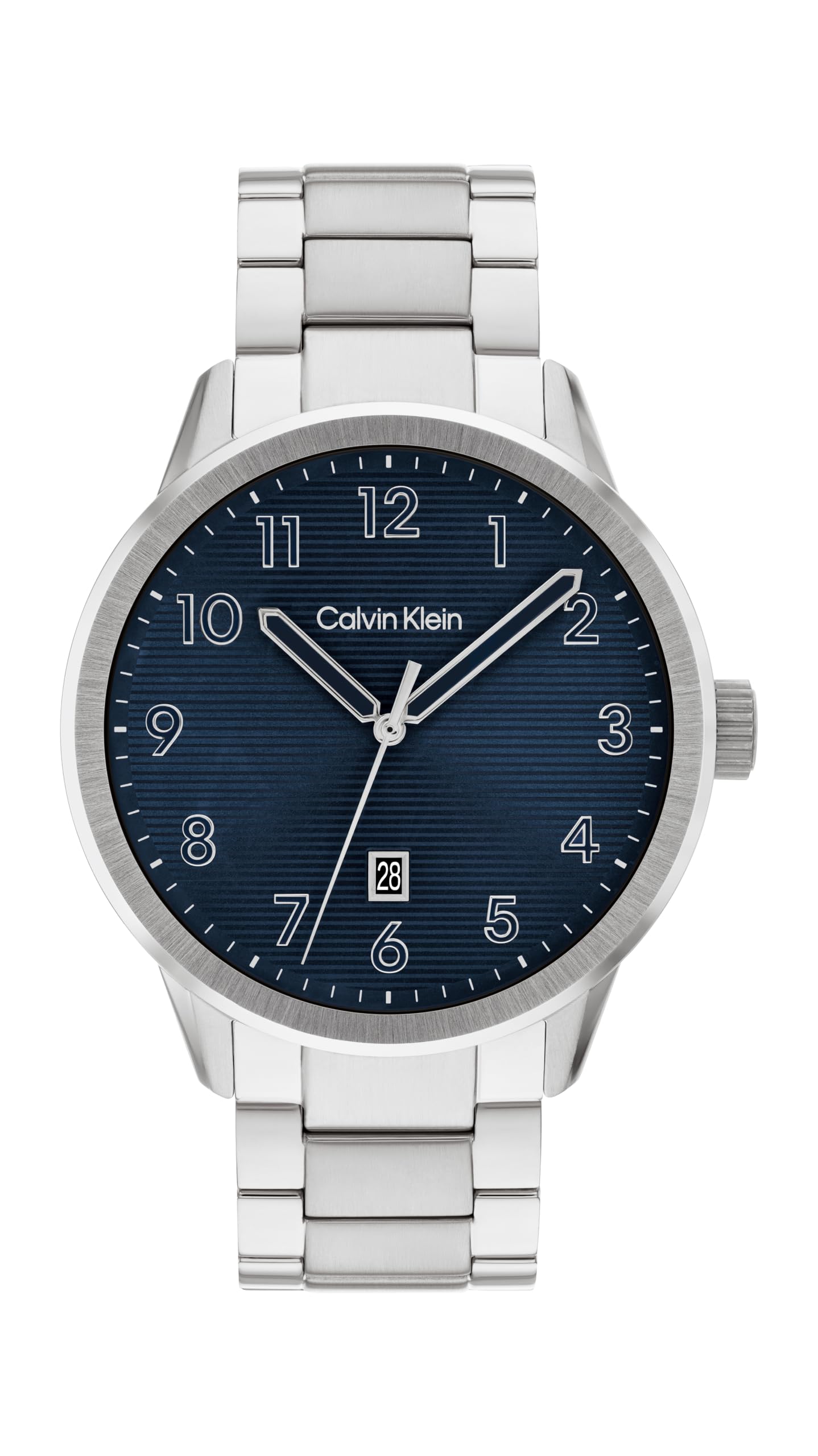Calvin Klein Uhr mit 3-Zeiger-Quarzwerk für Herren Kollektion Minimalistic Pilot mit Edelstahlarmband - Erhältlich in Silber oder Schwarz