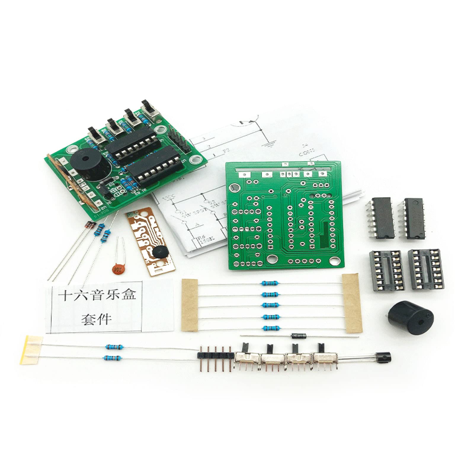 Amazon | ポータブル 16 オルゴール 16 サウンドボックス BOX-16