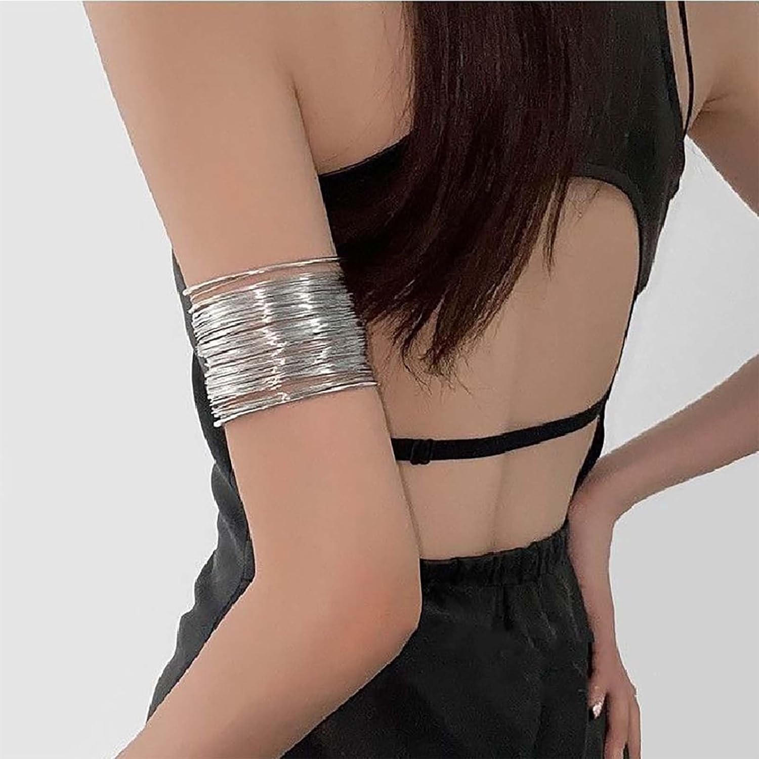 Boho Wide Wire Bracelets Wire Cuff Bracelet Gold Wrist Cuff Wrap Bracelet Adjustable Open Armlet Bracelets Multi Wire Wrapped Bracelets Jewelry for Women - Image 5