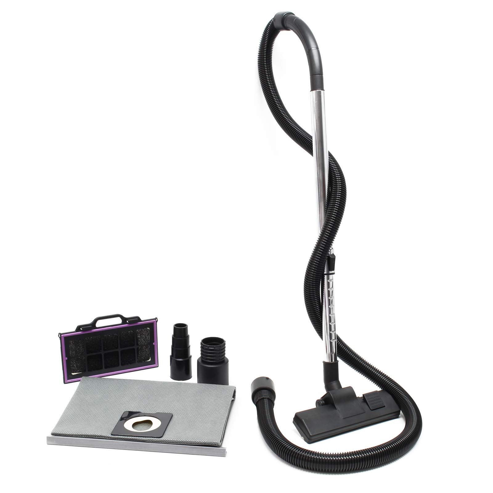 WilTec Aspirador seco y húmedo 1600W con Sistema de filtrado de 3-Niveles, Accesorios y función de soplado