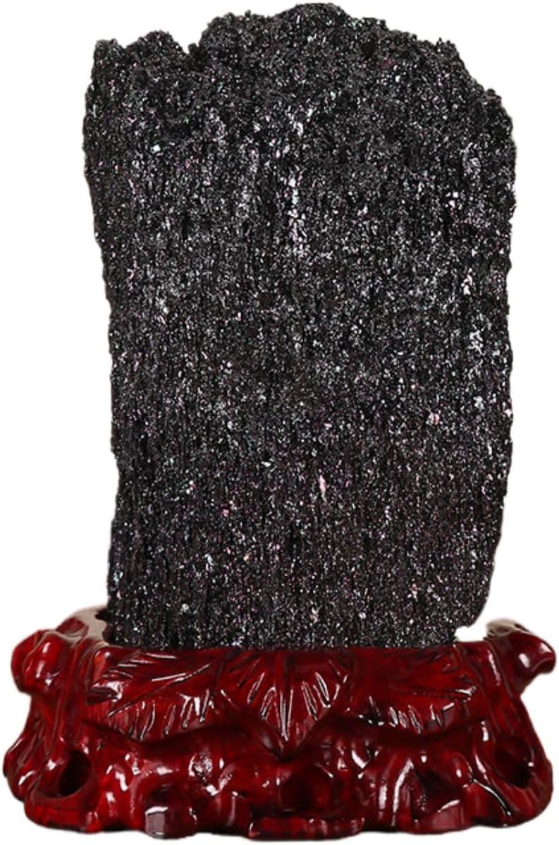 七彩矿石摆件 Feng Shui Figurine Home Office Decor Chinese Gifts 火山岩 Raw Natural Stone,原石奇石矿物晶体标本室内客厅办公室观赏石头 9020