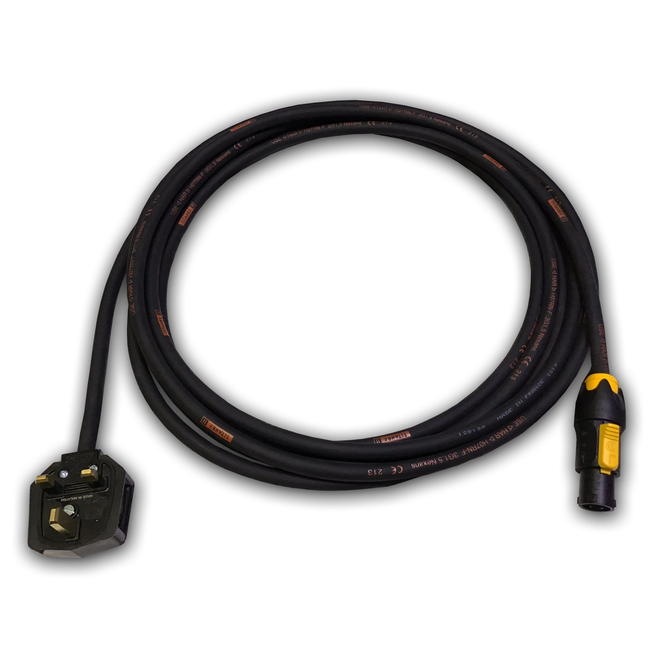Marten® 230v 13a Plug to True1 NAC3F-TRUE1-S HO7RN-F 1.5mm (3m)
