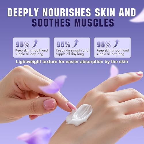 Miniatura 5 de Loción de magnesio para dormir, crema tópica de triple magnesio para piernas, pies y almejas corporales, loción nocturna de lavanda para dormir,