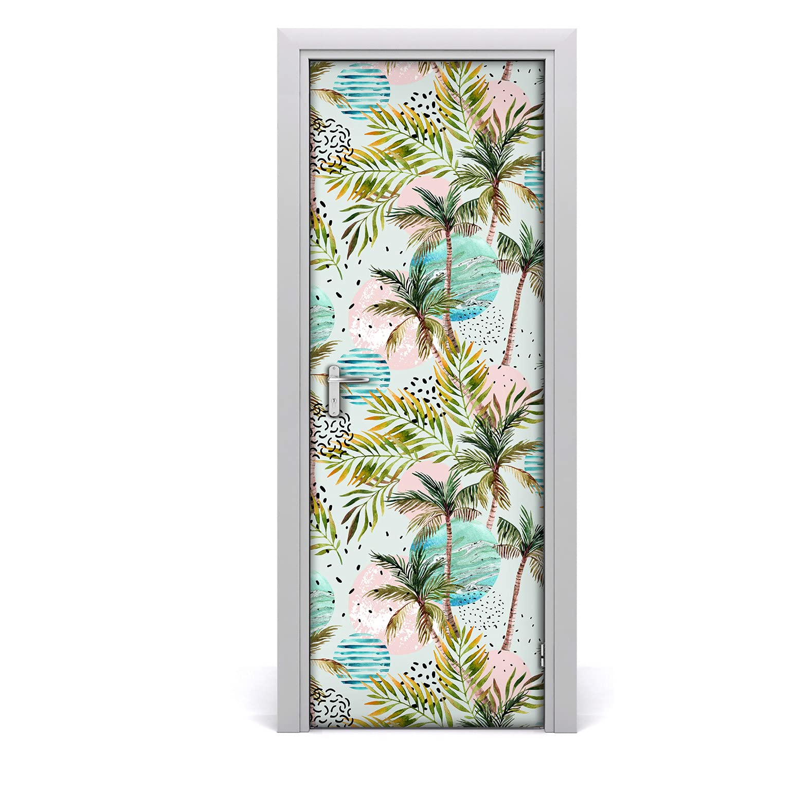 Rénover une porte abîmée facilement avec le papier peint sur la porte Coloray 85x200