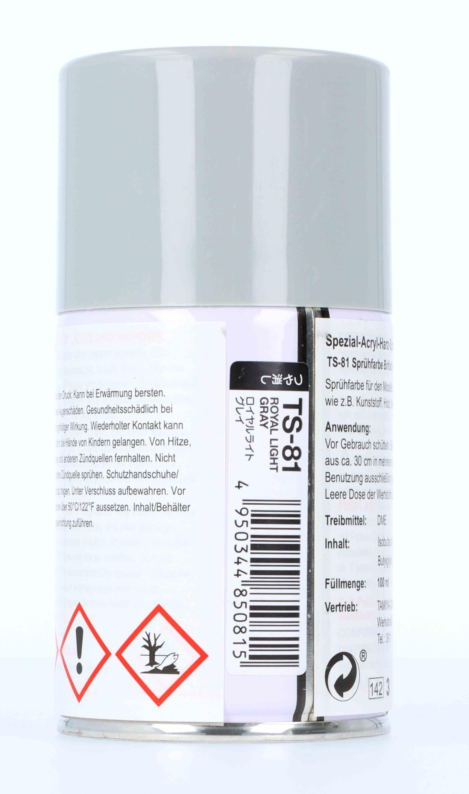 TAIYA 85081 TS-81 British Navy Grau Att 100l - Sprühfarbe Für Plastikodellbau, Odellbau Und