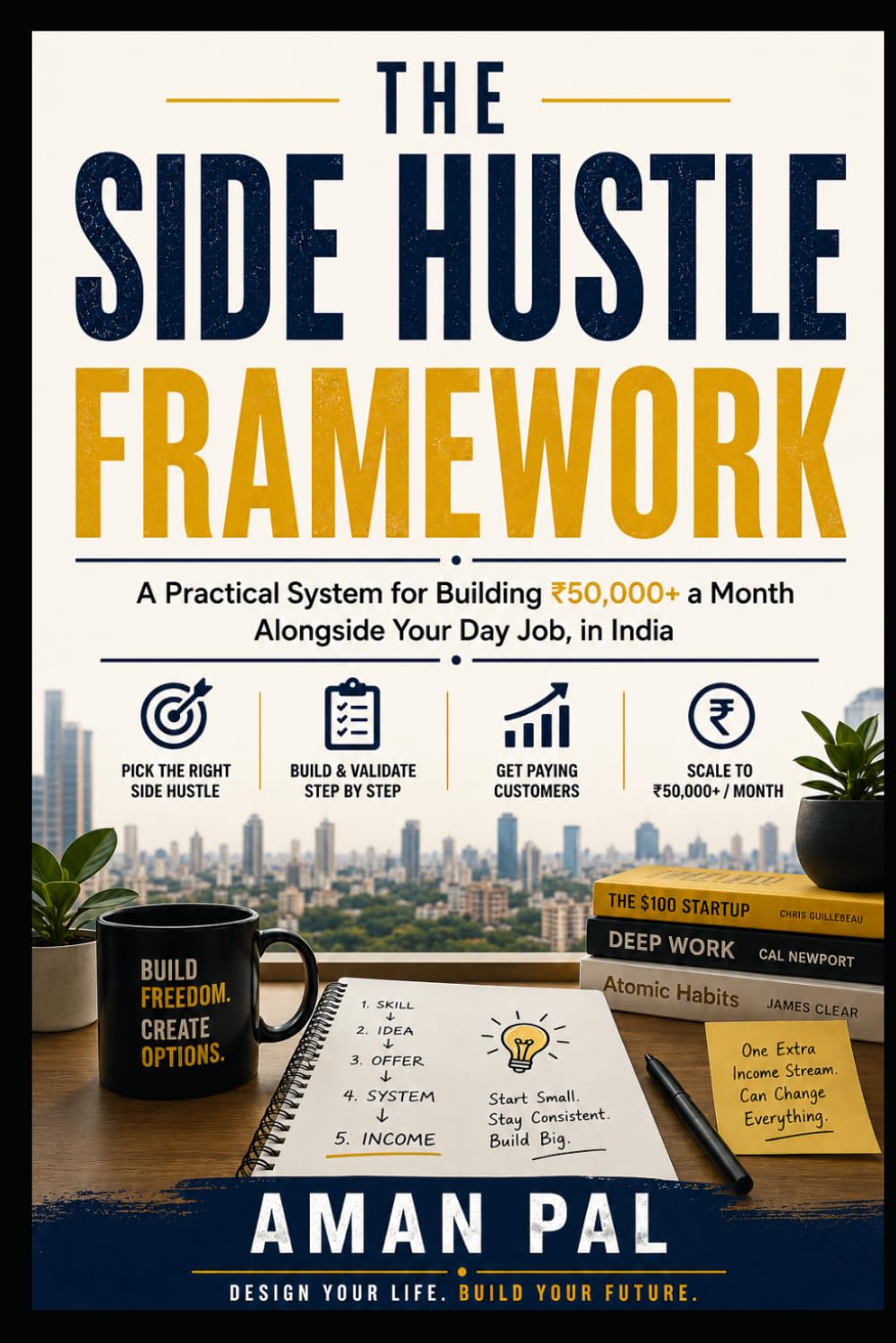 The Side Hustle Framework: A Practical System for Building ₹50,000+ a Month Alongside Your Day Job, in India (AI & Digital Income Blueprint)